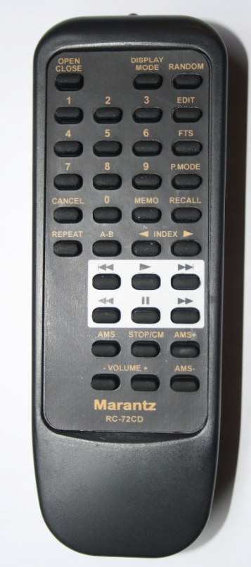 MARANTZ RC-72CD CD72, CD50  náhradní dálkový ovladač se stejným popisem