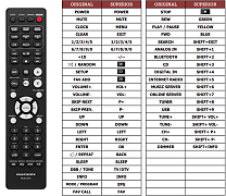 Marantz M-CR611 náhradní dálkový ovladač jiného vzhledu