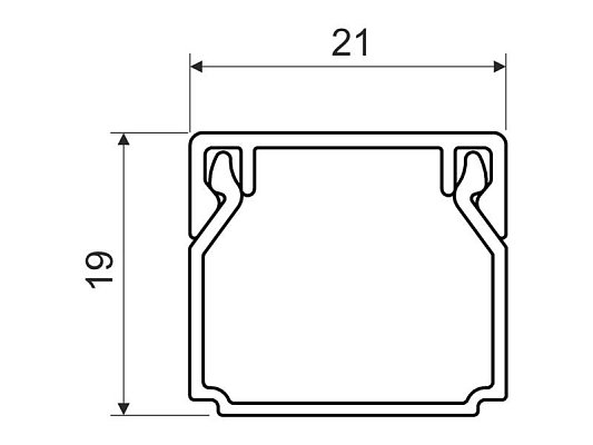 Lišta KOPOS LHD 20x20 HD hranatá