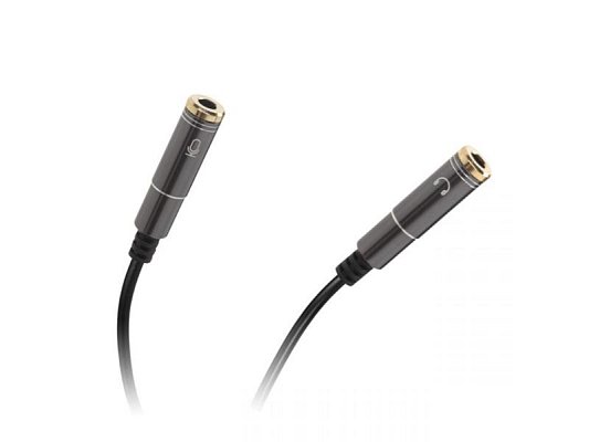 Kabel LCH JACK 3.5 konektor 4 pin/2xJACK 3.5 zdířka stereo