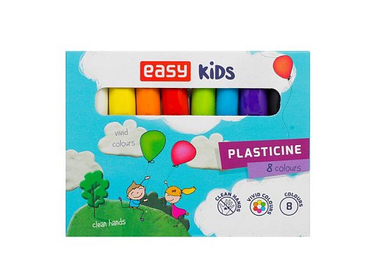 Plastelína EASY Creative sada 8 barev 128g