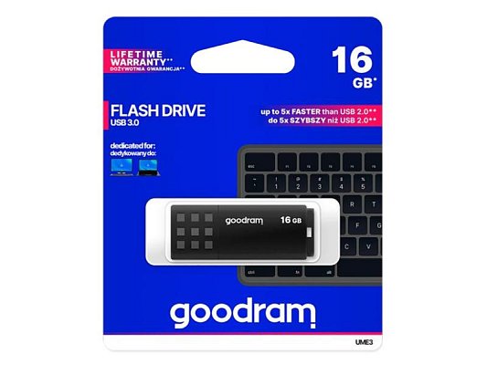 Flash disk GOODRAM USB 3.0 16GB černá