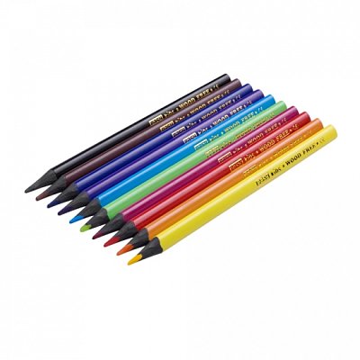Pastelky EASY JUMBO trojhranné bezdřevé 12ks