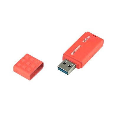 Flash disk GOODRAM USB 3.0 128GB bílo-oranžový