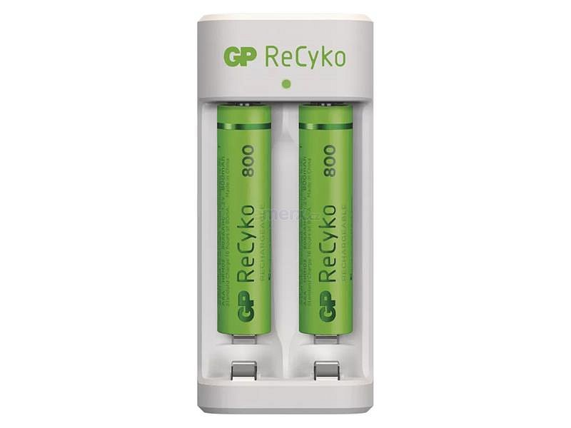 Nabíječka baterií GP Eco E211 + 2xAAA ReCyko 800