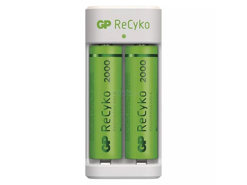 Nabíječka baterií GP Eco E211 + 2xAA ReCyko 2000