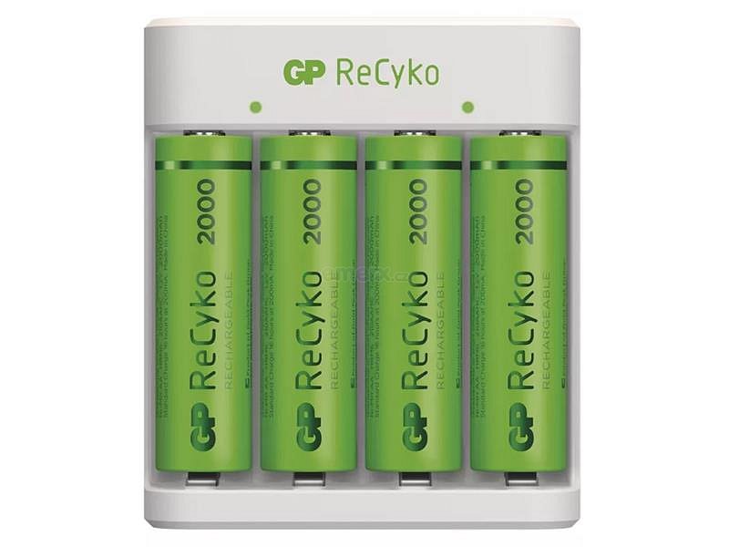 Nabíječka baterií GP Eco E411 + 4xAA ReCyko 2000