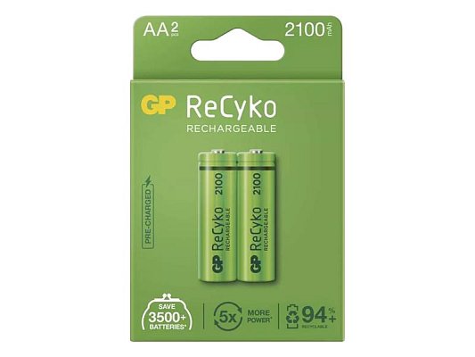 Baterie AA (R6) nabíjecí 1,2V/2100mAh GP Recyko 2ks