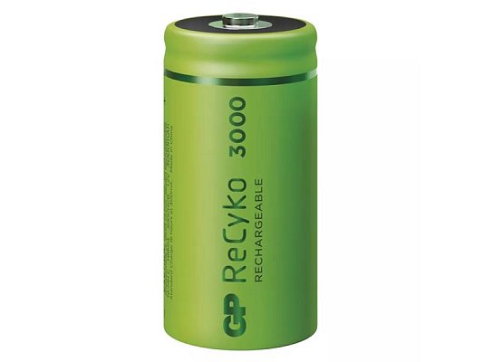 Baterie C (R14) nabíjecí 1,2V/3000mAh GP Recyko 2ks