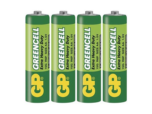 Baterie AA (R6) Zn-Cl GP Greencell 4ks