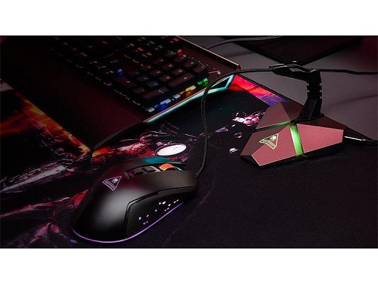 USB hub a držák na kabel pro myš KRUGER & MATZ GB-10 Warrior