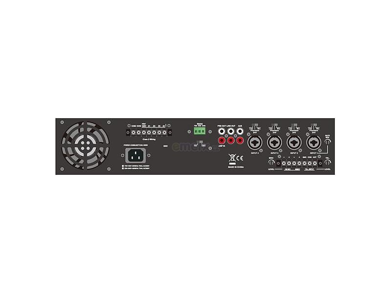 Zesilovač SHOW DA-480Z (audio), 1 x 480W/70V/100V, 4 zóny