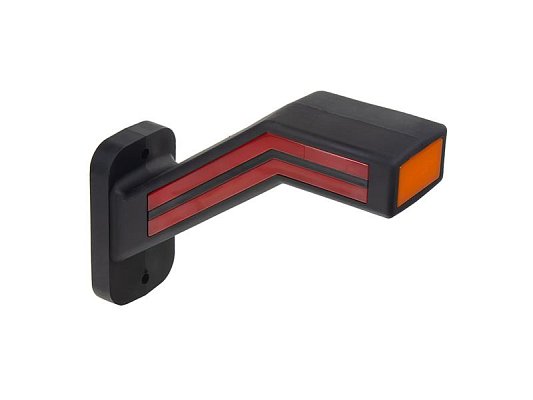 Poziční LED světlo (tykadlo) pro nákladní vozy CARCLEVER pravé červeno-bílo-oranžové TRL190P