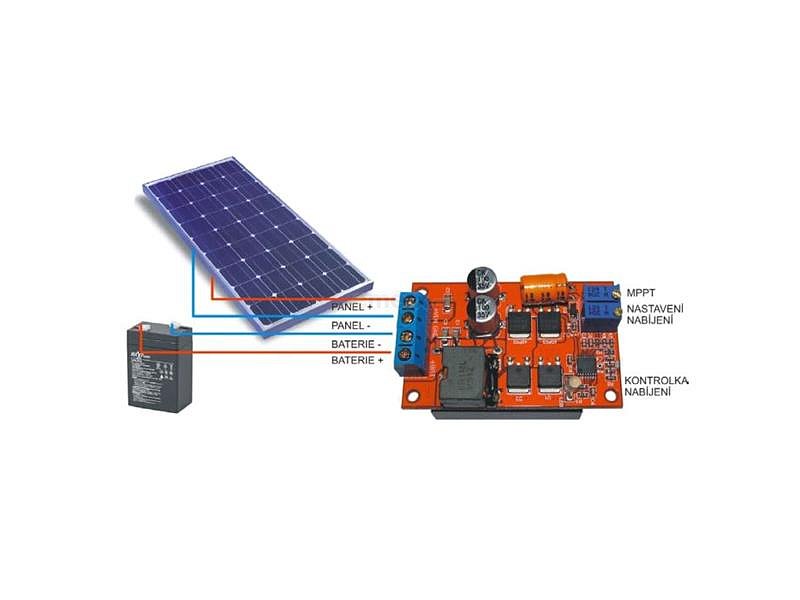 Solární regulátor MPPT modul 9-12-24V 5A, MPPT-V08A s IO CN3722