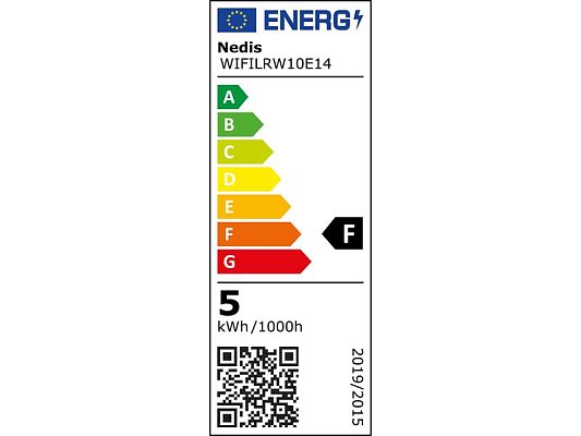 Smart LED žárovka E14 4.9W bílá NEDIS WIFILRW10E14 WiFi Tuya