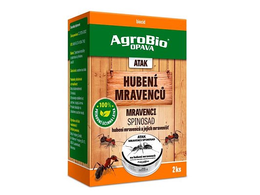 Nástraha na mravence AGROBIO Atak Spinosad 2ks