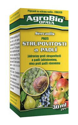 Přípravek proti strupovitosti a padlí AGROBIO Sercadis 30ml