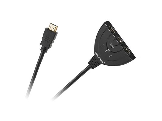 Přepínač 3x HDMI - 1x HDMI CABLETECH ZLA0310