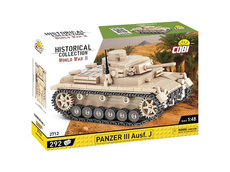 Stavebnice COBI 2712 II WW Panzer III Ausf J, 1:48, 292 k