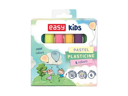 Plastelína EASY PASTEL sada 6 barev