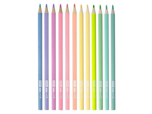 Pastelky EASY PASTEL trojhranné 12ks