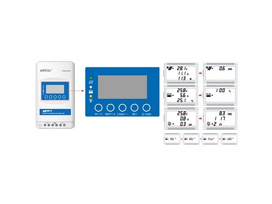 Solární regulátor MPPT EPsolar XDS2 100VDC/ 10A série XTRA - 12/24V