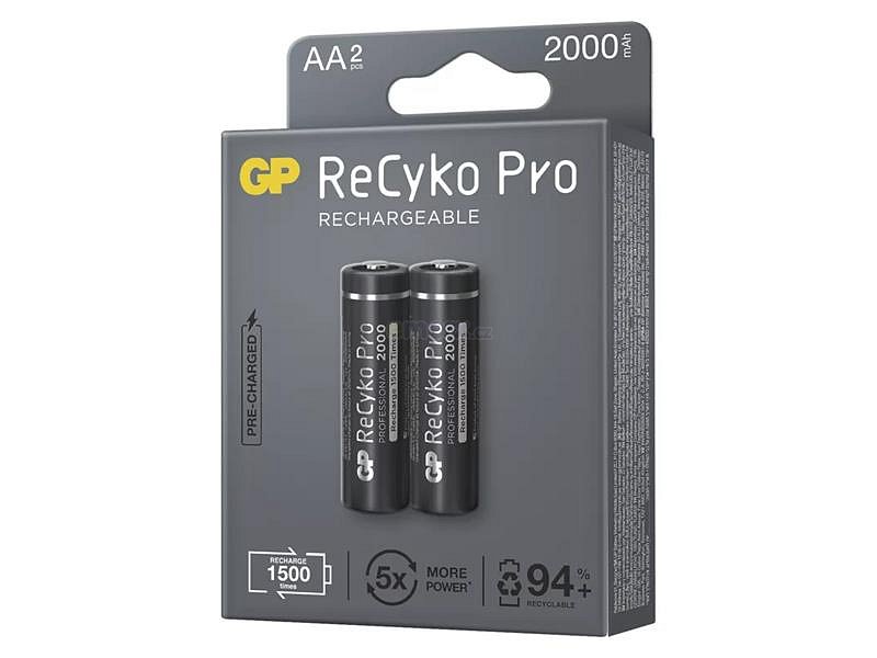 Baterie AA (R6) nabíjecí 1,2V/2000mAh GP Recyko Pro 2ks