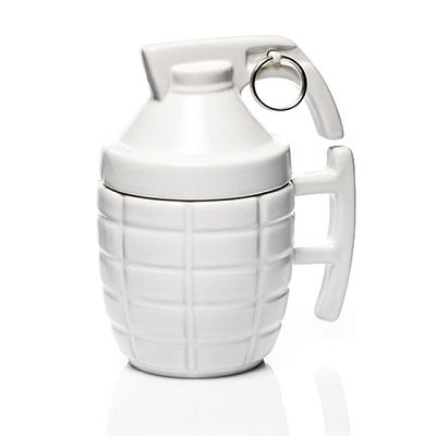 Hrnek GADGET MASTER Grenade Mug with PIN White