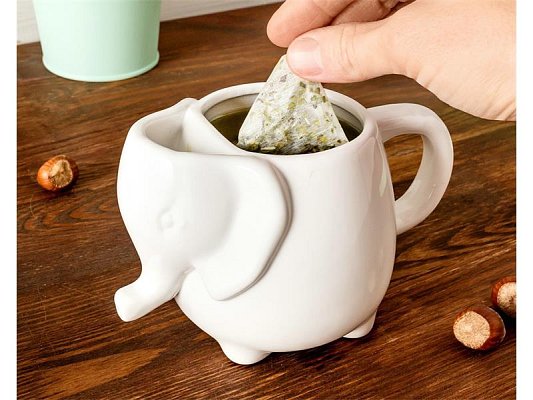 Konvice na čaj GADGET MASTER Elephant Mug White