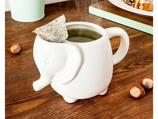 Konvice na čaj GADGET MASTER Elephant Mug White