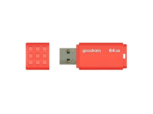 Flash disk GOODRAM USB 3.0 64GB bílo-oranžový