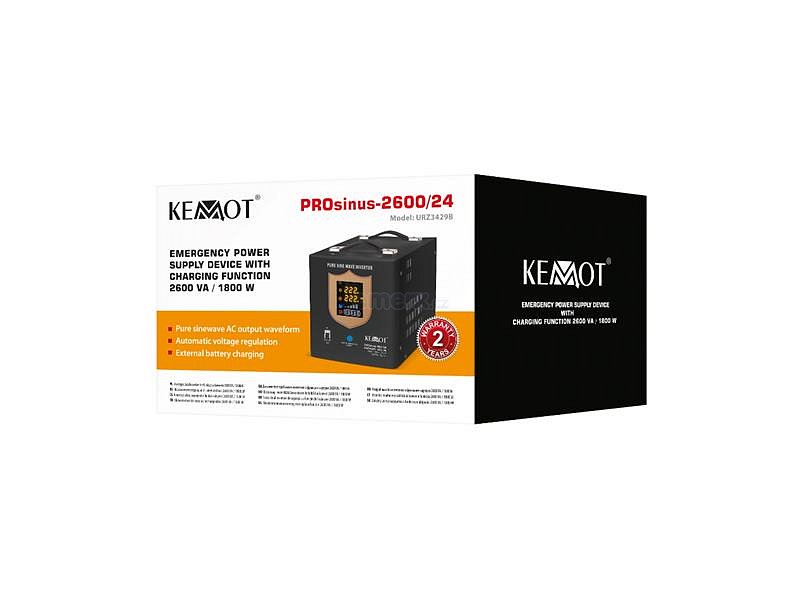 Zdroj záložní KEMOT PROsinus-2600/24 1800W 24V Black