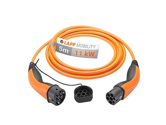 Kabel nabíjecí LAPP 61785 typ 2 11kW 20A 3 fáze 5m pro elektromobil