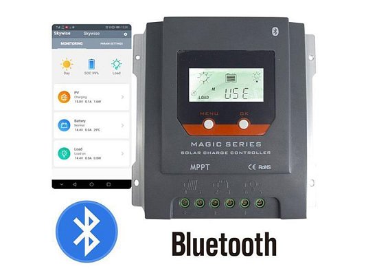 Solární regulátor MPPT Lumiax MT2075-BT, 12-24V/20A, bluetooth