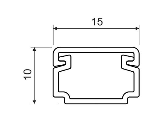 Lišta KOPOS LH 15x10 HD hranatá