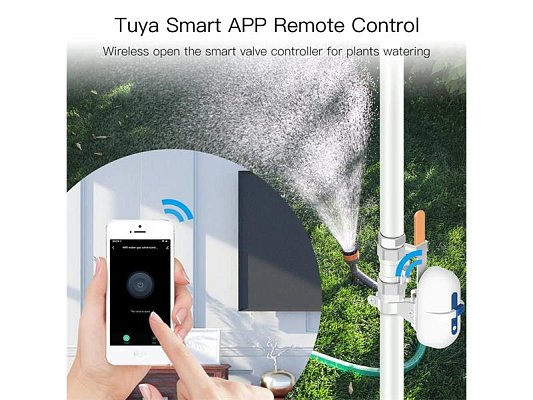 Smart motorizovaný zavírač ventilu MOES Water Valve ZigBee WiFi Tuya