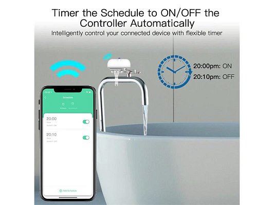 Smart motorizovaný zavírač ventilu MOES Water Valve ZigBee WiFi Tuya