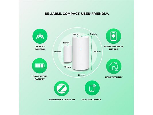 Smart detektor na dveře/okno NOUS E3 ZigBee Tuya
