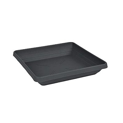 Miska pod květináč Quattro 40x40cm antracit