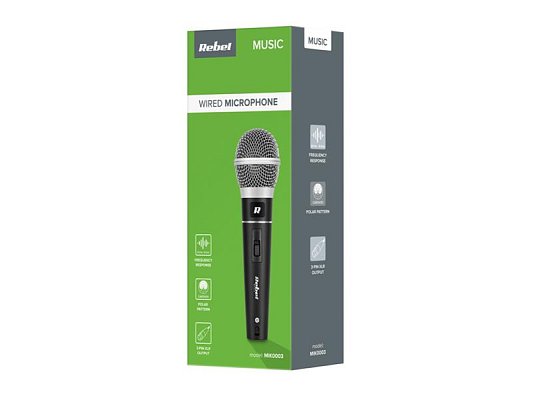 Mikrofon dynamický REBEL DM-604