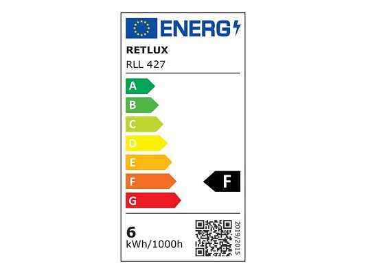 Žárovka LED E14 6W C37 bílá studená RETLUX RLL 427