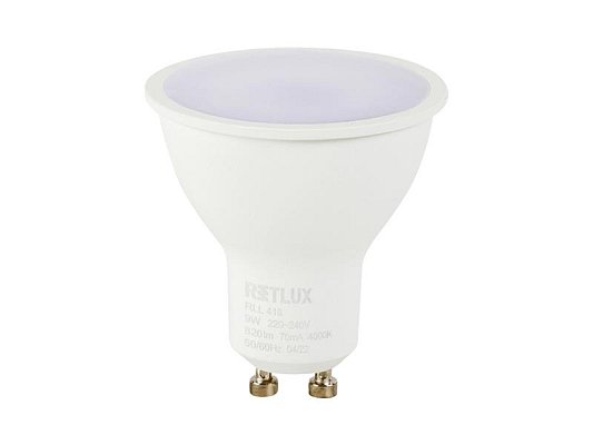 Žárovka LED GU10 9W bílá studená RETLUX RLL 418