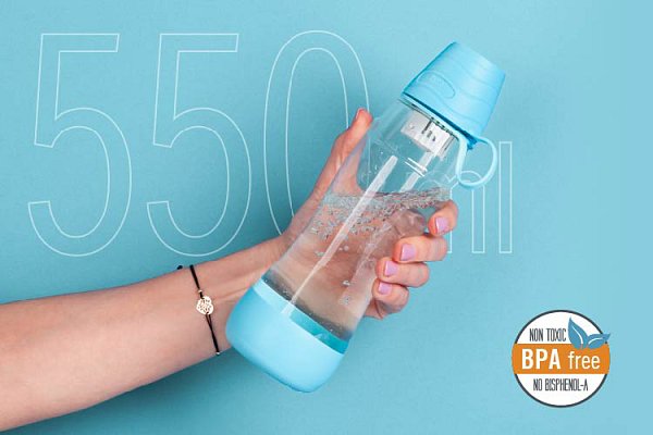Láhev na vodu TEESA Pure Water Yellow TSA0120-Y