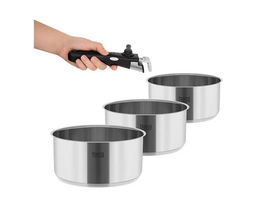 Sada hrnců TEESA Cook Expert Single Hand TSA0148 3ks