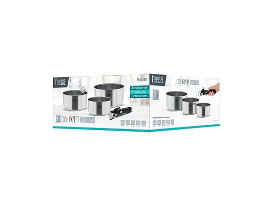 Sada hrnců TEESA Cook Expert Single Hand TSA0148 3ks