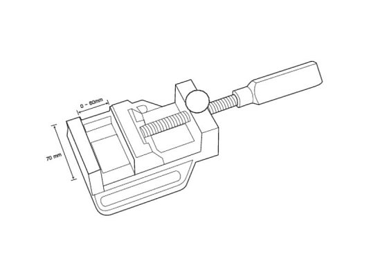 Svěrák kovový TOOLCRAFT SRS-142