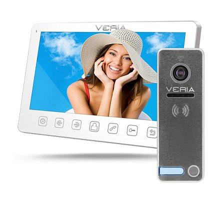 Videotelefon VERIA 7070B bílý + VERIA 230