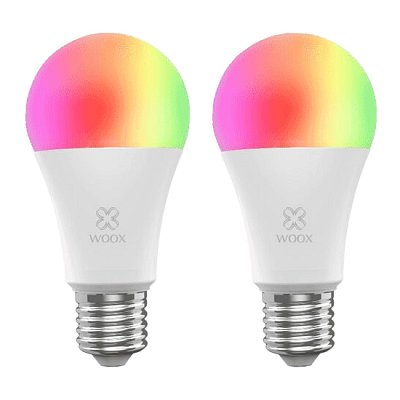 Smart sada LED žárovek E27 10W RGB WOOX R9077/2pack ZigBee Tuya