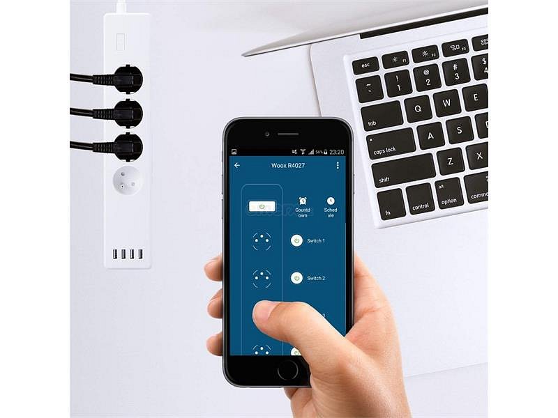 Smart prodlužovací kabel WOOX R4027 WiFi Tuya