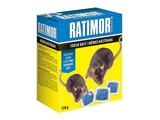 Nástraha proti myším, krysám a potkanům AGROBIO Ratimor 150g